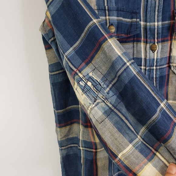 Current/Elliott The Perfect Shirt Intentionally Distressed SZ XS/0 - Picture 5 of 10